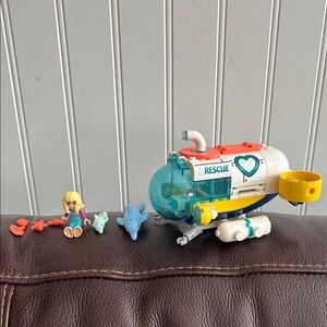 Partial Lego friends dolphin rescue, as is